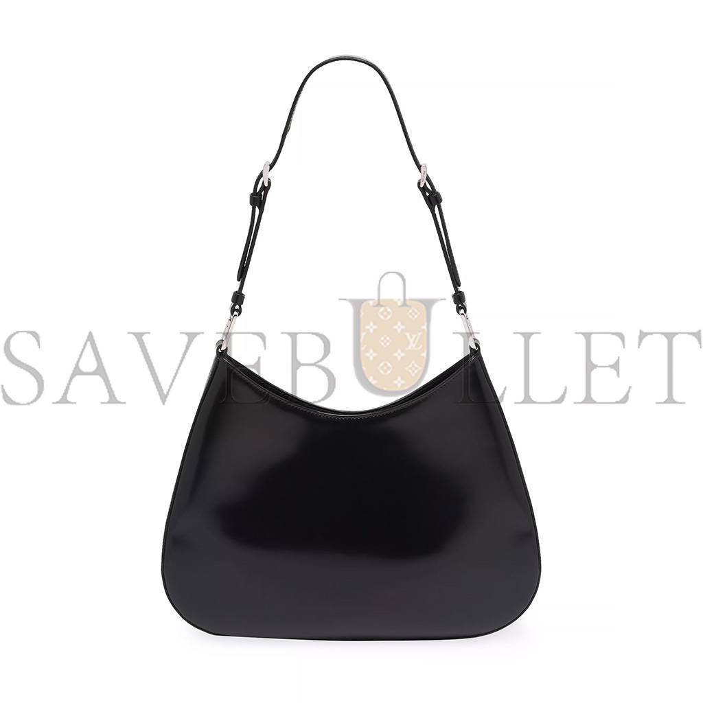 PRADA CLEO BRUSHED LEATHER SHOULDER BAG 1BC156 (30*18.5*4cm)